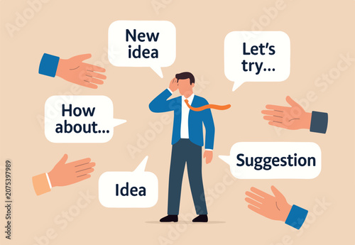 Tableau sur toile Good listener boss, listen and accept all opinion, suggestion or customer feedba