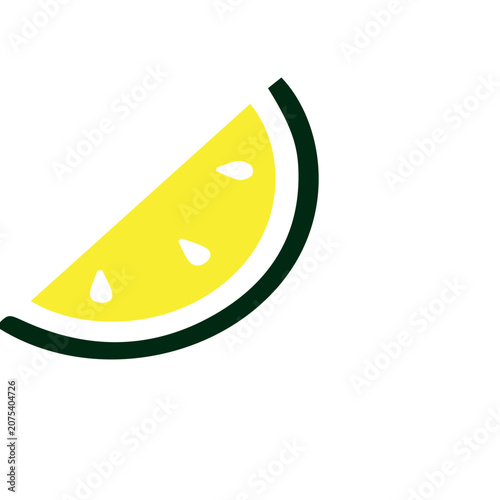 Yellow Fruit Slice Icon