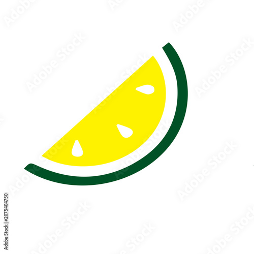 Yellow Fruit Slice Icon
