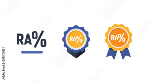 RA percentage symbols and badges.