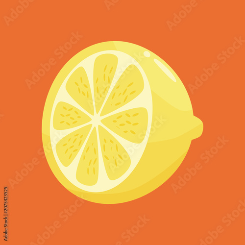 Fresh Yellow Lemon vector