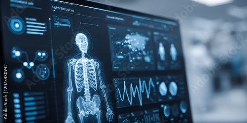 Advanced Medical Visualization of Human Skeleton with Data Analyses, Health Metrics, and Digital Technology in a Modern Healthcare Setting