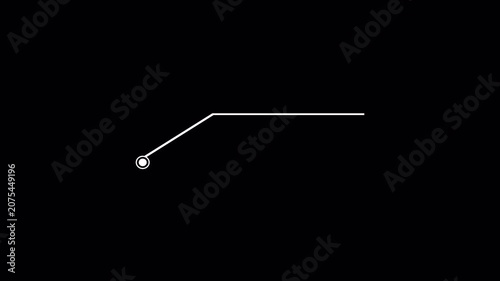 Futuristic Hud callout rectangle text box animation for text highlighting, Simple HUD elements rectangle frame lines callout animation, white callous rectangle, White digital interface box
