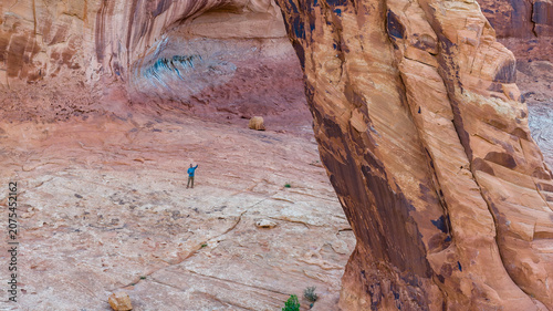 Aerial Selfie at Corona Arch