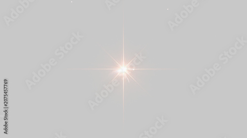 Transparent png of bright natural light flare effect with warm glow and shining starburst isolated on transparent background for overlay and digital design lens star shine vector lightning