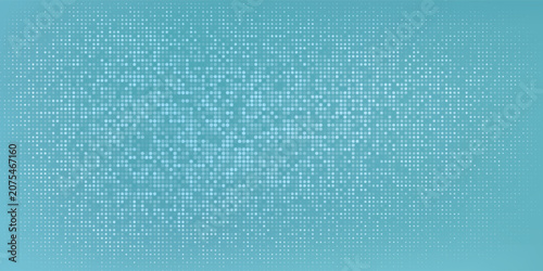Abstract turquoise blue halftone background with dot pattern texture, modern digital tech wallpaper or cyber data matrix banner eps10