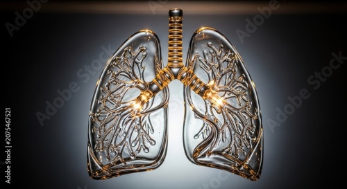 Glass Lungs Display Illuminates Artistic Anatomy in Modern Design