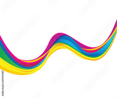 artistic creative rainbow wave background.eps