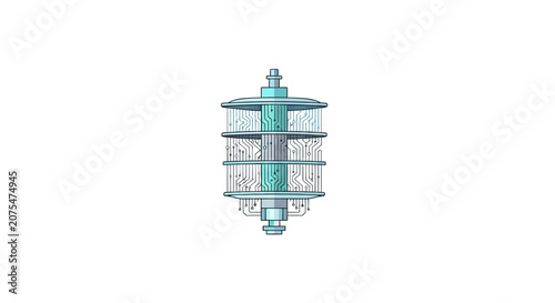 Detailed illustration of a mechanical component.
