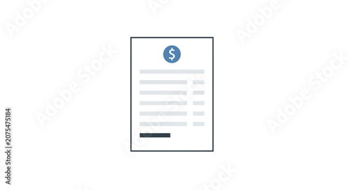 Document with dollar sign symbol.
