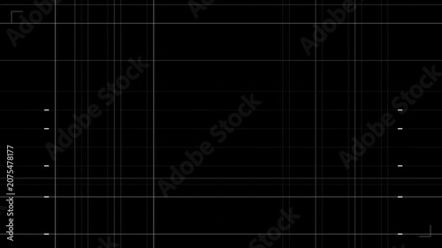 Tech grid loop animation plays on a dark background screen