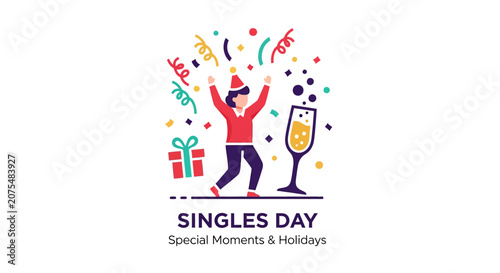 Person Celebrating with Champagne.
