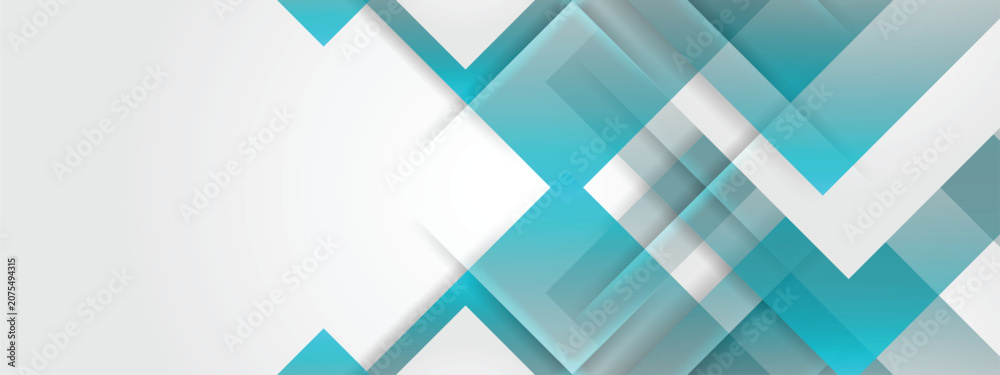 Fototapeta premium Abstract Technology Banner Template, Vector Geometric Corporate Backdrop with Dynamic Lines Layout