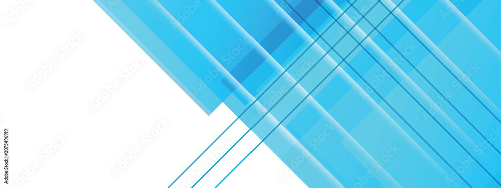 Fototapeta premium Abstract Technology Banner Template, Vector Geometric Corporate Backdrop with Dynamic Lines Layout