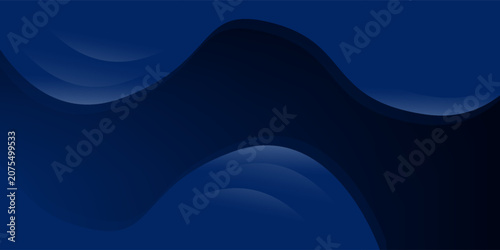 Canvas-taulu Vertical abstract background adorned with gradient waves in varying shades of bl