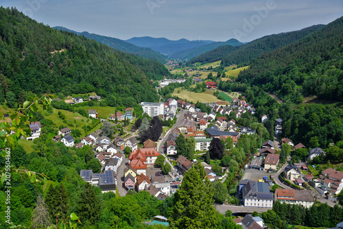 Hornberg im Gutachtal im Mittleren Schwarzwald; Ortenaukreis; Baden Württemberg