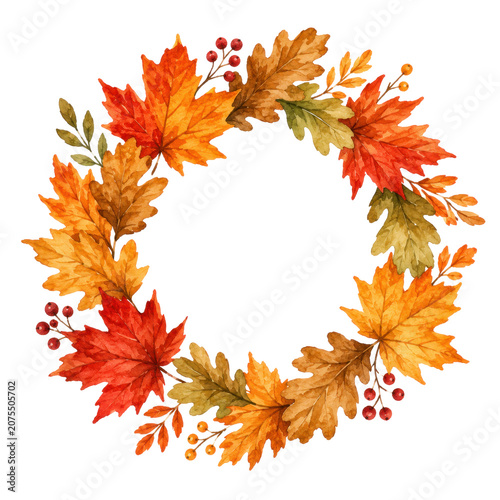 Cute watercolor autumn clipart collection featuring cozy fall elements, woodland animals, pumpkins, leaves, acorns, mushrooms, and seasonal decorations.
