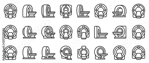 Collection Of Wheelchair Icon Variations Focused On Wheelchair Shape.
