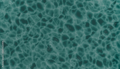 Bild auf Leinwand Turquoise Water Texture: An abstract, close-up view of a turquoise body of water, revealing a mesmerizing pattern of light refractions and subtle ripples on its surface