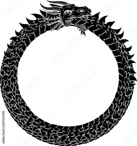 An Ouroboros or Uroboros ci...
