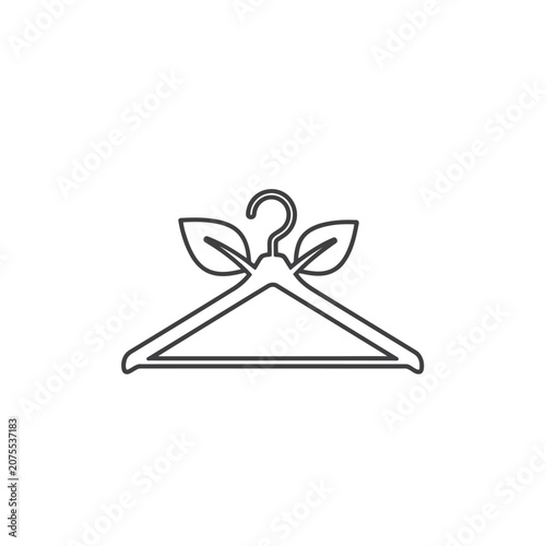 Eco Fashion Hanger Icon – Symbol of Sustainable Clothing