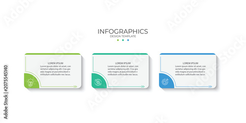 Business infographic template. 3 Step timeline journey. Process diagram, 3 options, Infographic elements vector illustration.