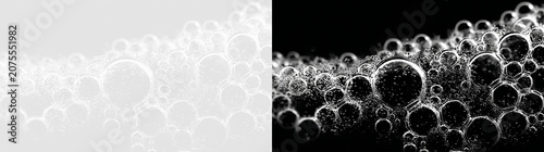Bild auf Leinwand Transparent png of floating soap bubbles with clear liquid and air isolated on b