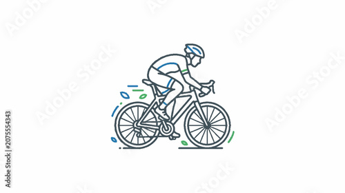Minimalist Halftone Chef Hat and Swirl Pattern on White Background