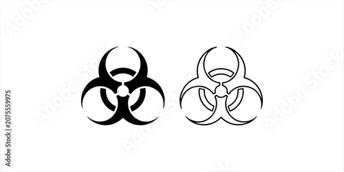 Biohazard Warning Symbol Icon Set, Hazardous Material and Biological Safety Vector Illustration
Biological Hazard Sign, Biohazard Protection Symbol, Medical Safety and Laboratory Vector Design
