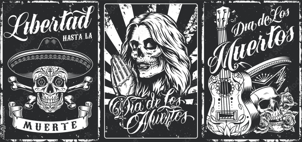 Fototapeta premium Details of Dia de los Muertos