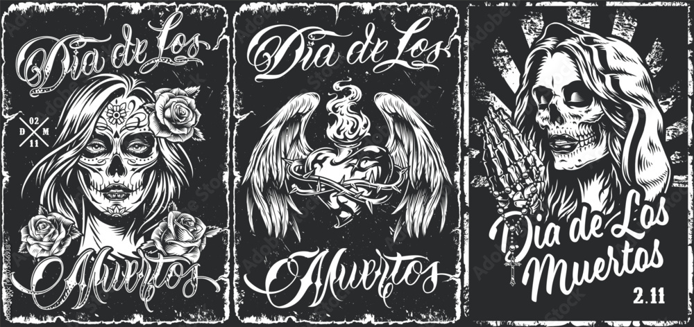 Fototapeta premium Dia de Los Muertos Art