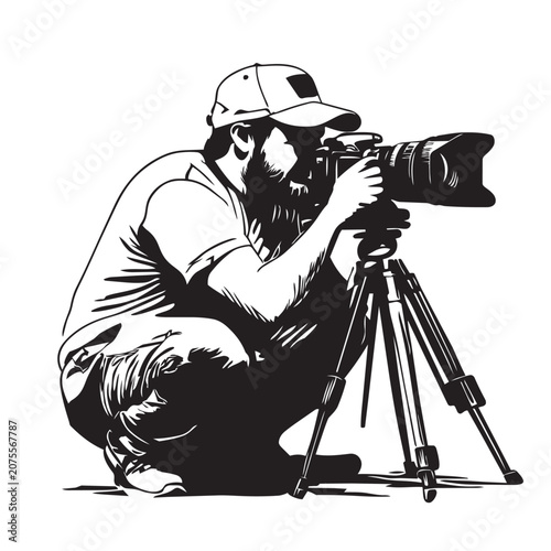 photographer with camera