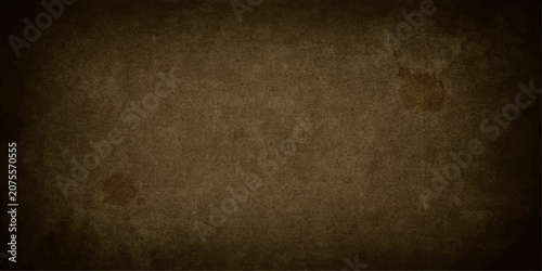 Fotografie Dark vintage grunge paper texture with aged brown and black dirty wall backgroun