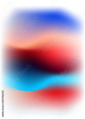 Abstract Colorful Blur Gradient Wave Background With Vibrant Neon Flow