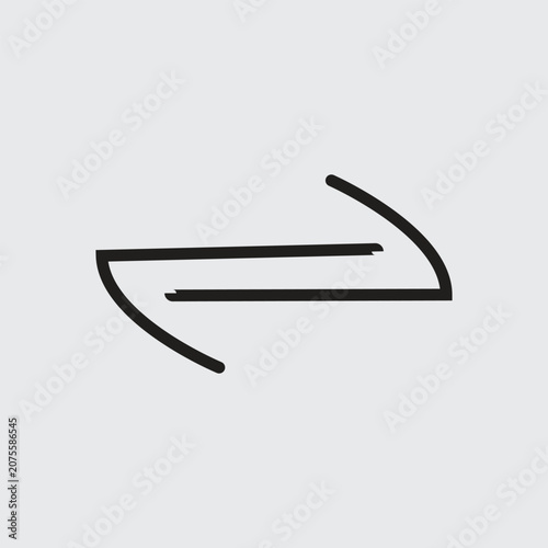 Connect Line Icon, Link Connection Symbol, Modern Outline Vector UI Interface Icon