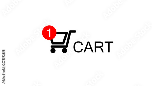 Bild auf Leinwand Digital display screen close up e-commerce add to cart Buy Product on On-line St