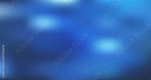 Deep soothing blue gradient with atmospheric light effects and a distinctive grainy noise texture