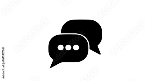   
Speech bubbles chat communication icon illustration