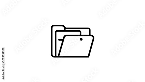 File folders organization icon illustration