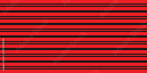 Black and red stripes texture pattern . Black and red horizontal striped background . Vector illustration