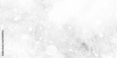 Konstfotografi Gray, white watercolor textured on white paper background