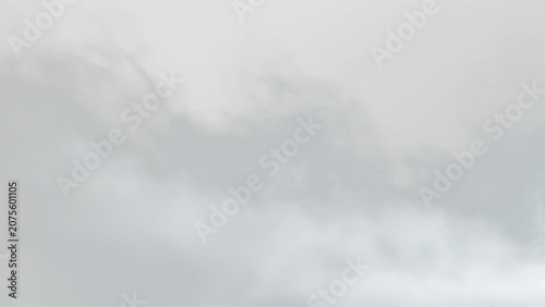 Canvas Print Fog covers a landscape during early morning hours in a quiet area with soft ligh