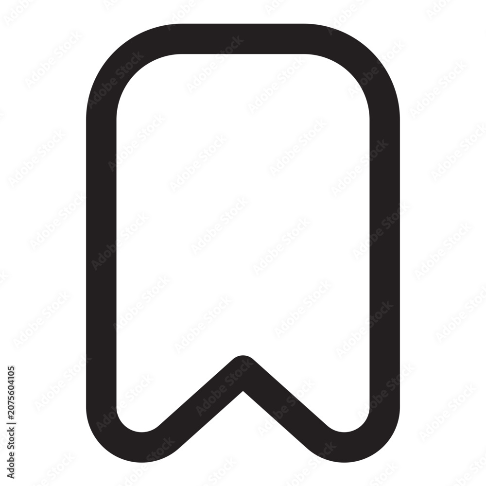 Obraz premium Favorite Line Icon - E-commerce UI Outline Vector