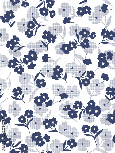 Beautiful floral pattern perfect for textile design,
