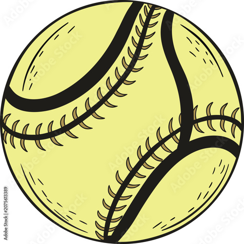 vector illustration of a baseball 