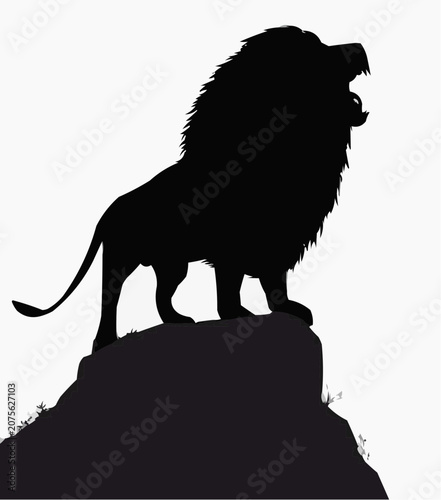 lion silhouette vector