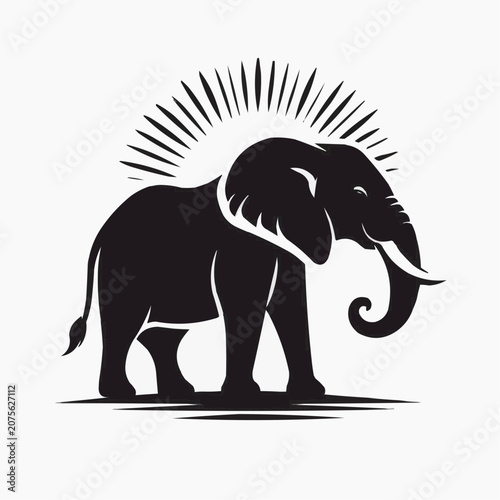 elephant silhouette vector