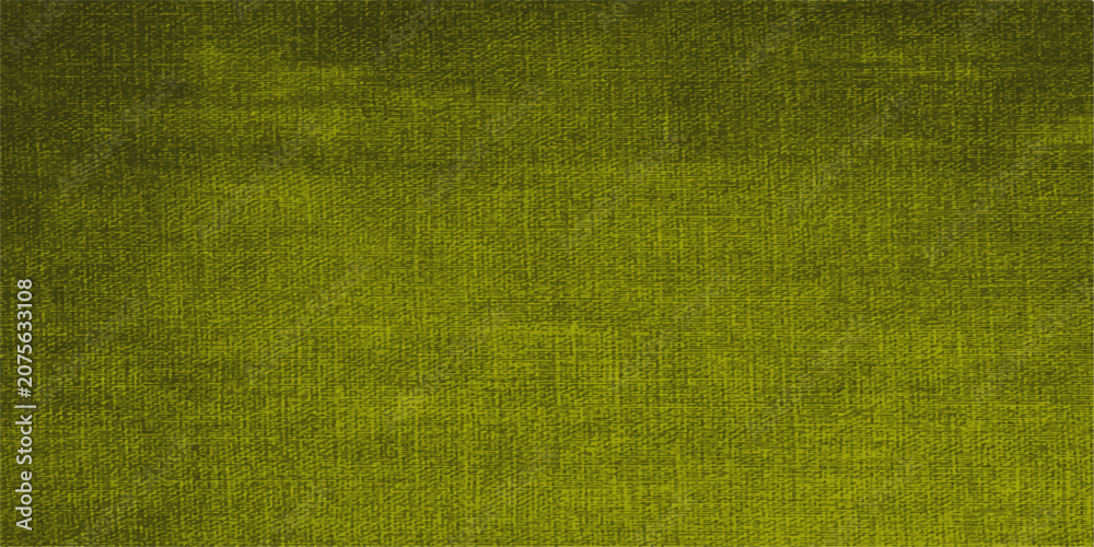 Fototapeta premium Abstract yellow canvas fabric texture with an aged vintage grunge pattern on a blank textile backdrop