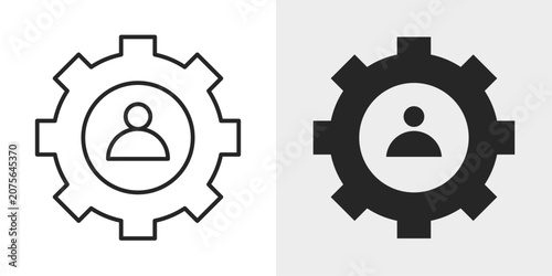 Tableau sur toile Personalization Icon represents customized experiences, user preferences, and tailored content