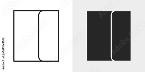 Tableau sur toile Slide Menu Icon represents a collapsible navigation menu.